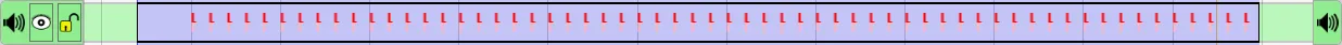 An audio annotation on the timeline showing the audio waveform.