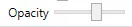 Opacity slider