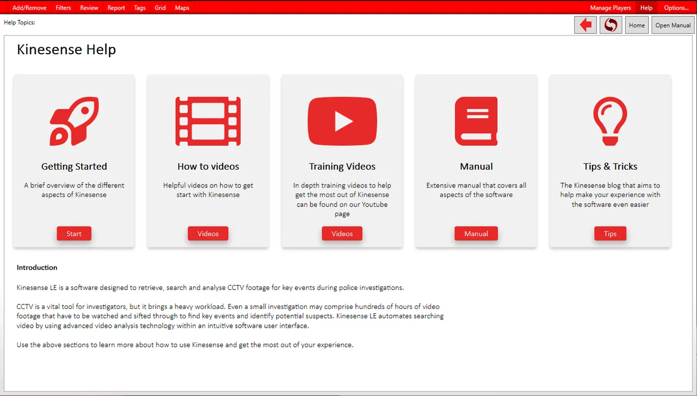 The redesigned Help tab with Getting Started, How to videos, Training Videos, Manual and Tips & Tricks sections.