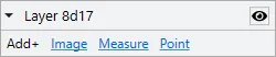 A new map layer with the Point option under Add+.