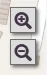 The zoom in and zoom out navigation buttons.