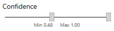 The Confidence slider in the Grid filter section.